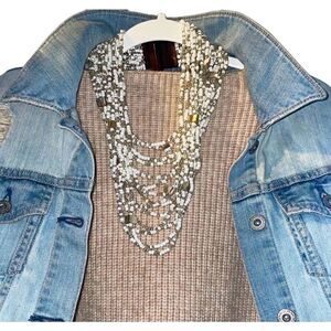 Vintage Balinese 14 Strand Glass Bead 90’s Necklace